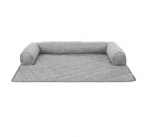 Animal protection mat: Trixie Nero furniture protector bed, square, 52 75 cm, light grey