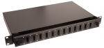 Lanview Fibre patch panel 19"" 1U 12 ports for SC duplex/LC quad
