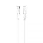 Gear USB-C USB-C kaabel 2.0, 0,5 m, valge