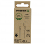 Swissten Pehme 3A USB-C USB-C andmete ja laadimiskaabel 1,2m