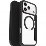 Otter Products OtterBox React Folio MagSafe lompakkokotelo, iPhone 17 Pro Max, Black Crystal (77-98589)
