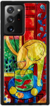 iKins AND quot;SmartPhone case Samsung Galaxy Note 20 Ultra AND quot; Cat with red fish Black