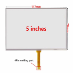 Touch Screen CH0043 4-Pin Touch 5-inch Touch for Car GPS Navigation MP4 MP5 Size 117x70mm