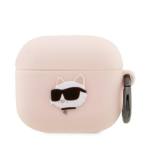Karl Lagerfeld KLA3RUNCHP AirPods 3 kate rowy/pink Silikoonist Choupette Head 3D