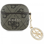 GUESS karpi APPLE AirPods 4 GUA4P4E4CDW (PU 4G W/ Strass Charm) pruun