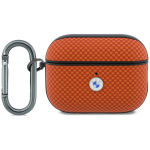 Etui BMW Textured Sign Kevlar Metal Logo do AirPods Pro 3 pomaraczowy