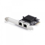 StarTech.com 2-port 5G Gigabit PCIe vrgukaart, 5G/2,5G/1G/100M/10M PCI Express LAN kaart, Realtek RTL8126, Windows ja Linux, TAA-sertifikaadiga