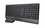 Trust Trezo keyboard Mouse included Universal RF Wireless QWERTZ German Black