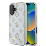 GUESS GUHMP16SPGPYSH iPhone 16 6.1" biay/white hardcase Peony Script logo MagSafe