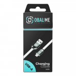 Obal:Me Sleek USB-A/Lightning laadimiskaabel / Valge