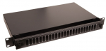 Lanview Fibre patch panel 19"" 1U 24 ports for SC duplex/LC quad