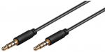 MicroConnect 3,5 mm krvaklappide ja helikaabel, 3,5 mm minijaku pikenduskaabel