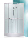 Roth Simple 800x800 mm h=2050 r=550 White/ Transparent