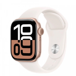 APPLE Watch Series 10 GPS 42 mm roosakuldne alumiiniumist korpus koos heleroosa spordirihmaga - S/M