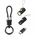 4smarts 4-1 Explorer lisavarustuskomplekt USB-C vtmehoidja kaabel, USB-C USB-C adapter, USB-C tulemasin, USB-C taskulamp, musta vrvus
