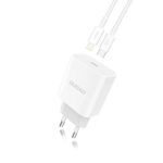 Dudao Laadija PD 20W Kiire Type C Ligh. 1M valge Universaal AC Kiirelaadimine Sisekasutuseks