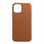 Apple iPhone 12 Pro Max Leather Case with MagSafe Saddle Brown