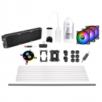 THERMALTAKE vesijahutus - Pacific C360 LCS ARGB (120mm * 3, vask, kva toru)