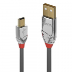 Lindy 5 meetrine USB 2.0 Type A Mini-B kaabel, Cromo seeria