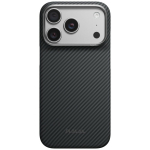 PITAKA Etui Edge Case iPhone 18 Pro / 17 Pro jaoks, must-hall