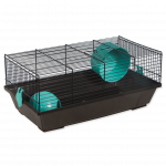 Cage : Placek Cage Viktor black, accessories blue, 50.5*28*21cm