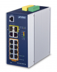 Planet IP30 Industrial L2+/L4 8-Port 1000T 802.3at PoE + 2-Port