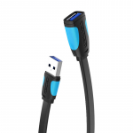 Vention VAS-A13-B300 Flat USB 3.0 Extender 3m, Black