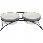 Tray with bowls: Trixie Eat on Feet Bowl Set, 2*0.3 l|12 cm