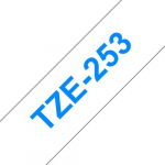 BROTHER TZe-253 (24 mm, Blau auf Wei)