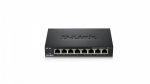 D-LINK DGS-108, 8-Port Gigabit Unmanaged Desktop Switch, Black