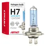 Amio Halogeenl bulb H7 12V 55W UV-filter (E8) Super White