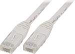 Deltaco V1-TP vrgustikakabel, valge, 1 m, Cat5e
