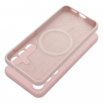 Case SILICONE 2mm for SAMSUNG S25 Edge compatible with MagSafe sand pink