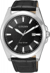 Citizen Eco-Drive meesteibukord BM7108-14E 41mm musta tsandiga ja nahkribaga