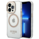 GUESS GUHMP14XHTRMD iPhone 14 Pro Max 6,7" zoty/kuldne kva korpus Metal Outline Magsafe