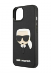 Karl Lagerfeld Kvakate 3D kummist Karl pea must, iPhone 14 Plus, KLHCP14MKH3DBK, KLHCP14MKH3DBK