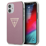 GUESS GUHCP12SPCUMPTPI iPhone 12 mini 5,4" rowy/pink hardcase Metallic Collection