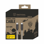 Tactical Fast Rope'i Kevlari USB-C/USB-C kaabel 100W 20V/5A 0,3m / hall
