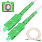Extralink SC/APC-SC/APC | Patchcord | LSOH, he reiimi, Simplex, G.657A2, 3mm, 10m, valge