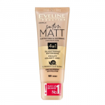 Eveline Satin Matt Mattifying AND Covering Foundation 4in1 vedel jumestuskreem matistava efektiga 101 Ivory 30 ml