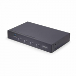 StarTech.com 4-pordne KM-vahetaja hiirevahetajaga, USB-vahetaja klaviatuuri/muuse, 3,5mm/USB audio, 4 arvuti vahetaja perifeeriliseks, TAA vastavus