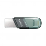 SanDisk iXpand Flash Drive Flip USB flash drive 256 GB USB Type-A / Lightning 3.2 Gen 1 (3.1 Gen 1) Grey, Silver, Transparent