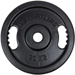 Insportline Cast Iron Olympic Weight Plate Castblack OL 20 kg