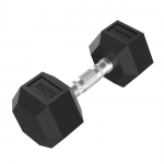 Dumbbell TUNTURI Platinum Hex Rubber Dumbbell, 10kg