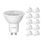 Lepro 200084-WW-EU-10 GU10 dimmiv LED-lambi komplekt, 4,5 W, 345 lm, 2700 K, 38, 10-kordne pakett