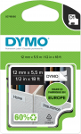 DYMO D1 psipolesterteip, 12 mm, must valgel, 5,5 m (S0718060)