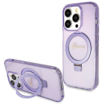 GUESS GUHMP13XHRSGSU iPhone 13 Pro Max 6.1" lillakas/lillakas kvakaaneline rngaskinnitus Glitter MagSafe Script