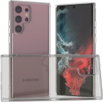Mocco Ultra tagakaaned 1 mm silikoonkohalt Samsung Galaxy S23 Ultra jaoks, lbipaistev