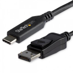 StarTech.com 6 jala (1,8 m) USB-C kuni DisplayPort 1.4 kaabel - 4K/5K/8K USB Type-C kuni DP 1.4 Alt Mode videoadapter konverter - HBR3/HDR/DSC - 8K 60Hz DP monitorikaabel USB-C/Thunderbolt jaoks