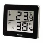 Hama termomeeter/hgriomeeter TH-130 mustTranslation: TH-130 black termometer/hygrometer